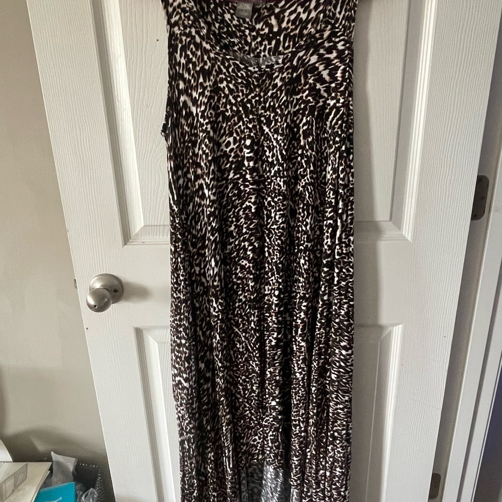 Kate & Mallory Silver Black Sequin Sundress